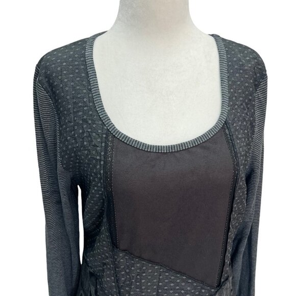 DOLCEZZA Grey🖤Long Sleeve Tunic Top Size S/M - Picture 4 of 9